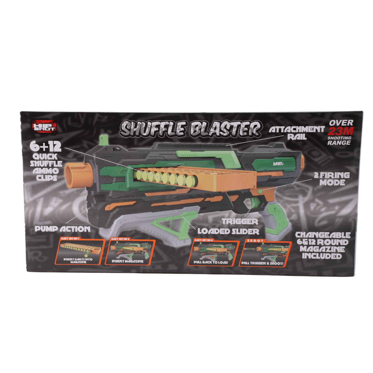 Hip Shot Shuffle Blaster (w/ x24 Darts)