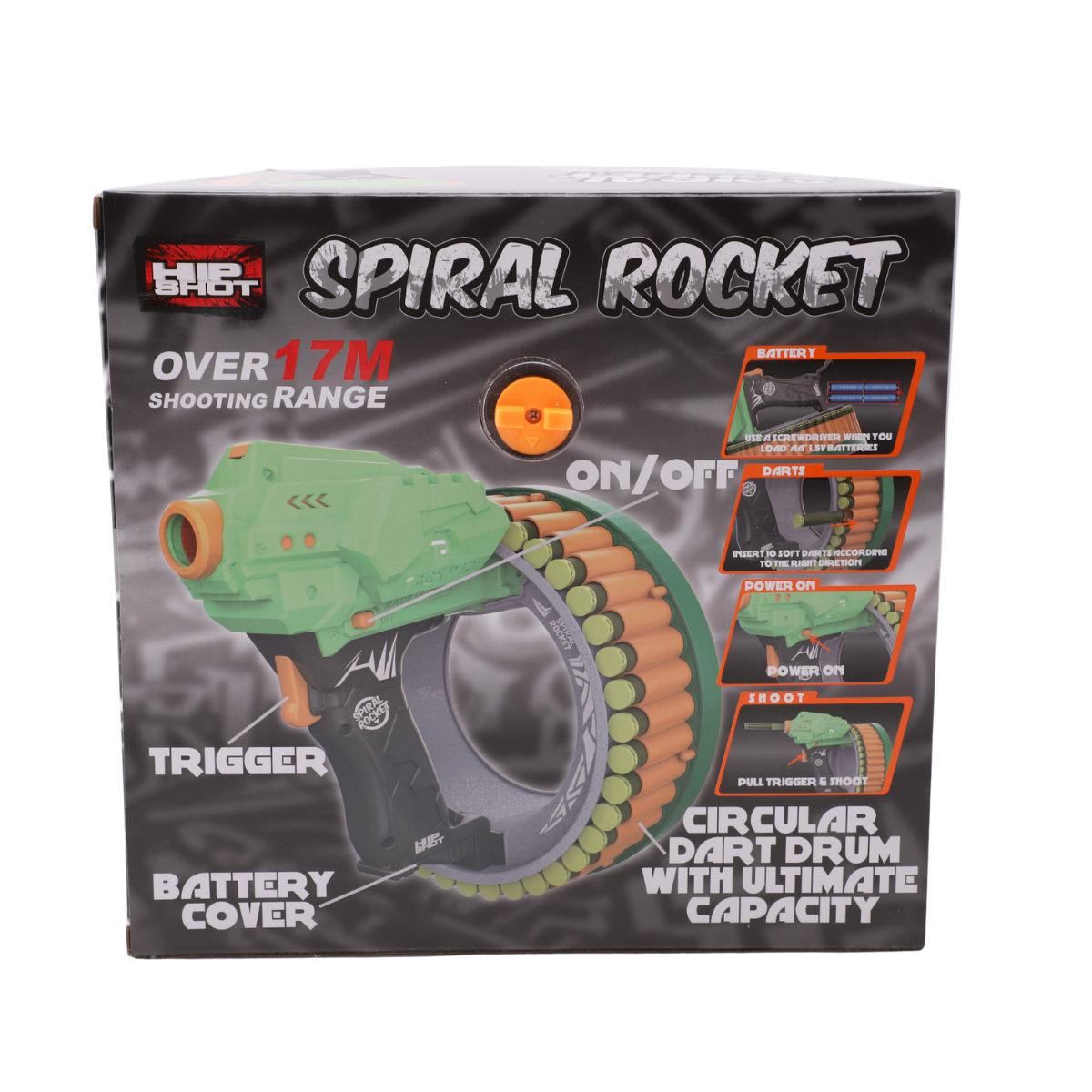 Hip Shot B/O Spiral Rocket (w/ 40pcs Darts)