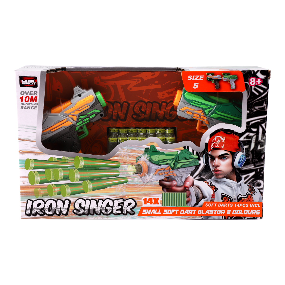 Hip Shot Combo Iron Singer (x2 Blaster) (w/ x14 Darts)