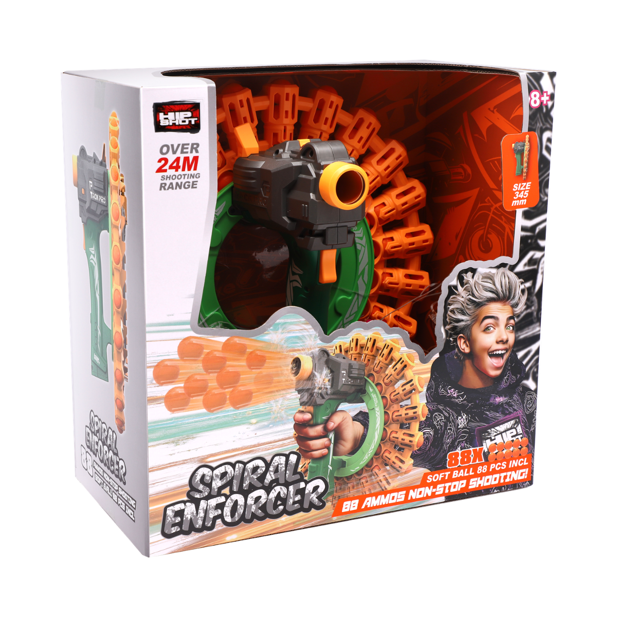 Hip Shot B/O Spiral Enforcer (w/ 88pcs Soft Balls)
