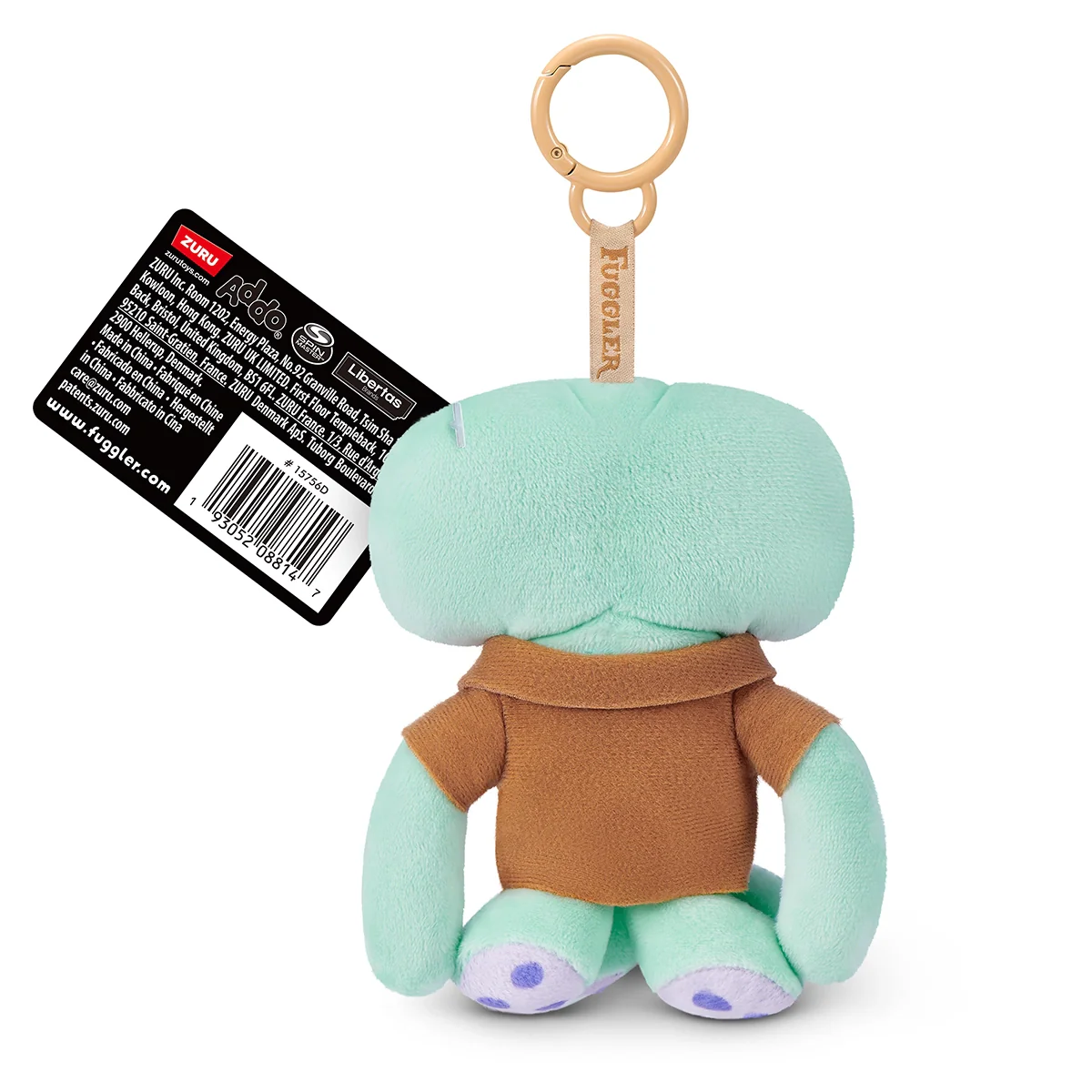S001-FUGGLER-LICENSED COLLAB-SERIES 1-SPONGEBOB KEYRINGS 5"