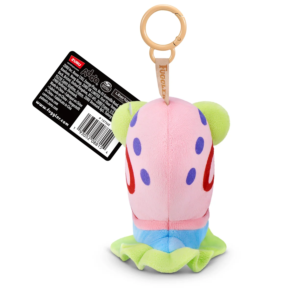 S001-FUGGLER-LICENSED COLLAB-SERIES 1-SPONGEBOB KEYRINGS 5"