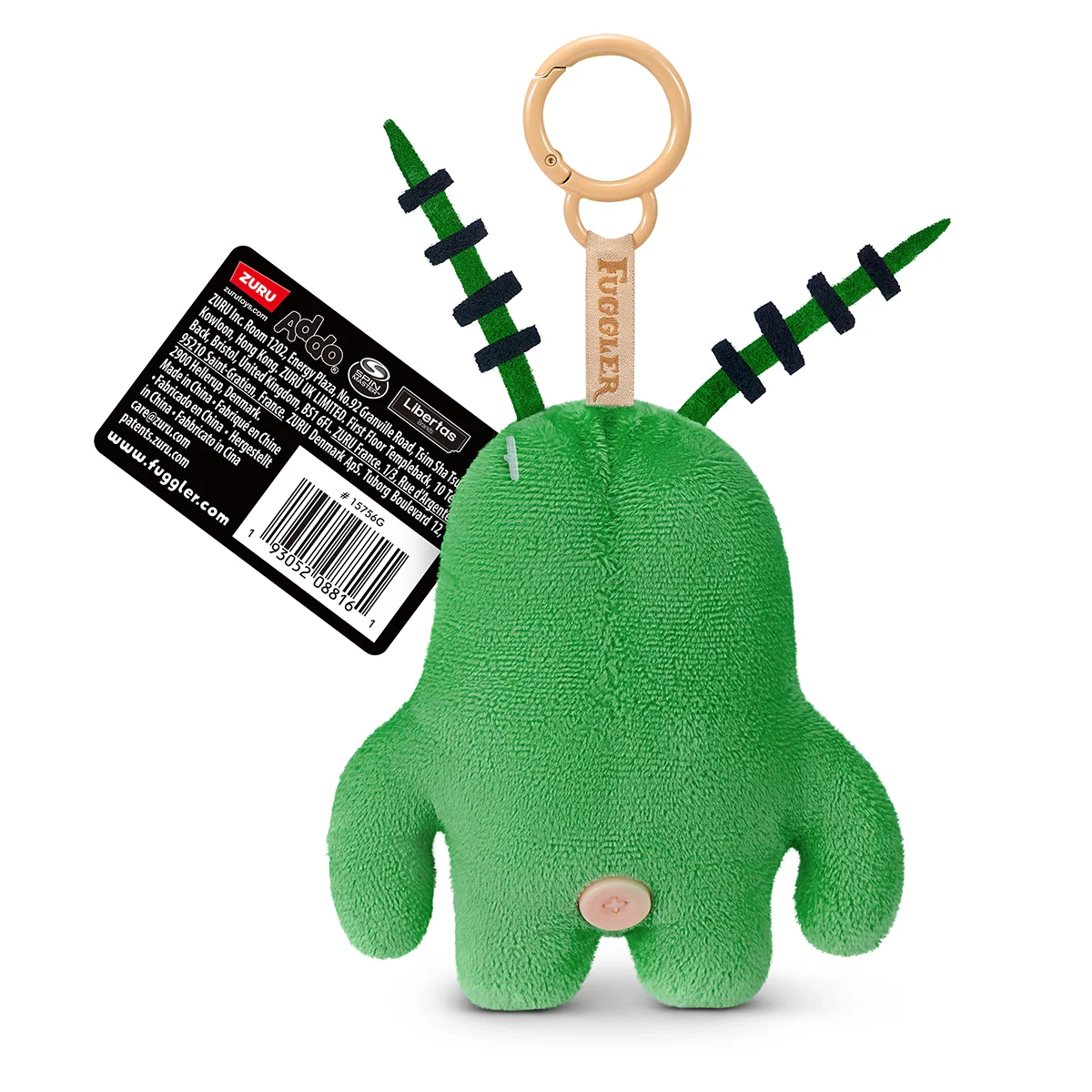 S001-FUGGLER-LICENSED COLLAB-SERIES 1-SPONGEBOB KEYRINGS 5"
