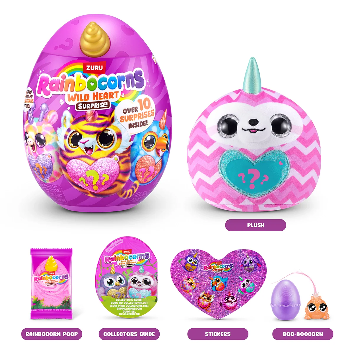 RAINBOCORNS-SPARKLE HEART SURPRISE-WILD HEART SURPRISE