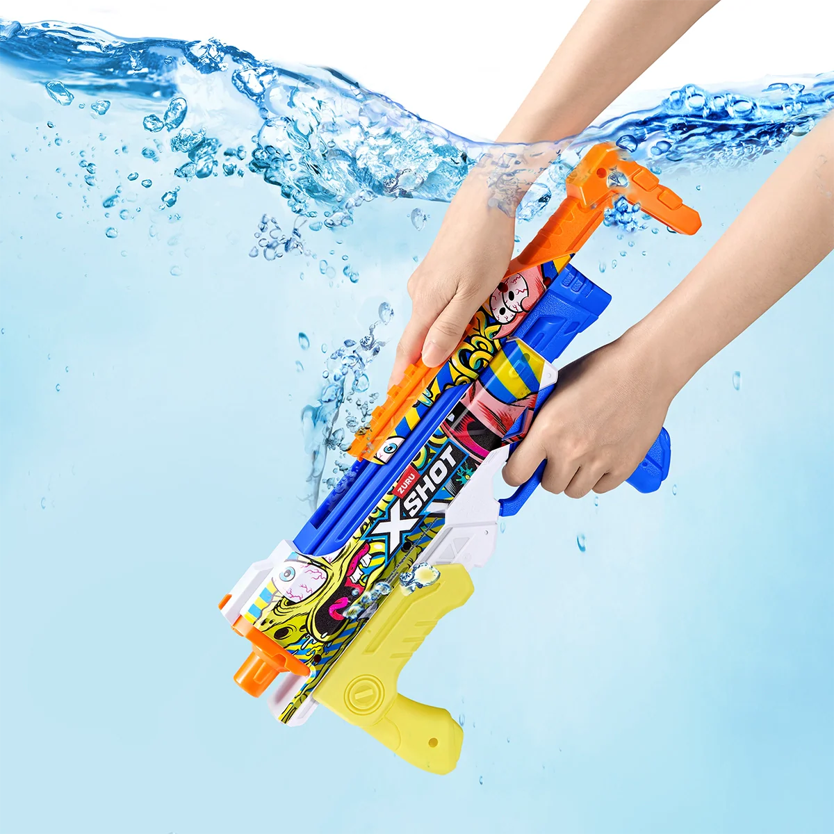 XSHOT WATER-FAST FILL SKINS-SPONGEBOB HYPERLOAD