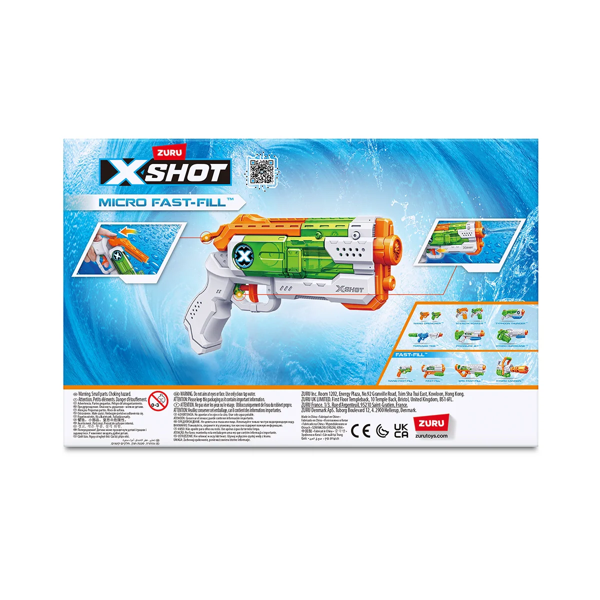 XSHOT WATER-FAST FILL-SMALL BLASTER,S3