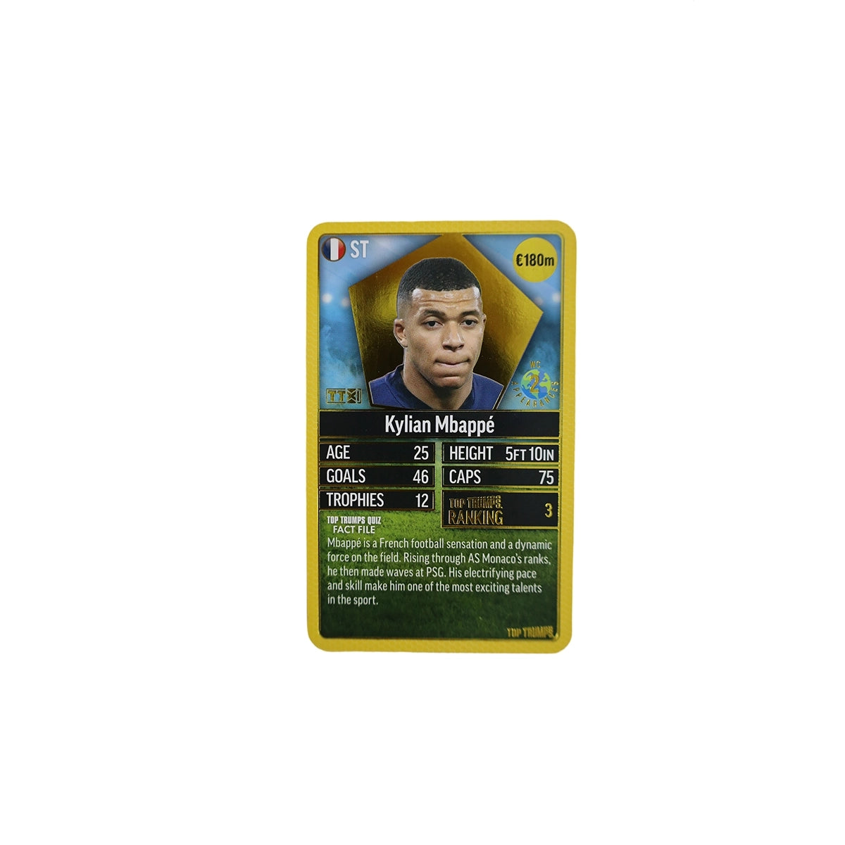 TOPTRUMPS WORLD FOOTBALL STARS 200 YELOW