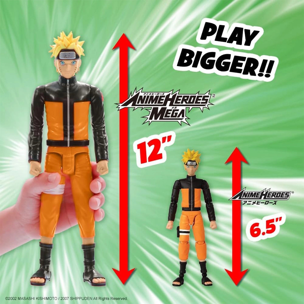 ANIME HEROES NARUTO MEGA KAKASHI 12
