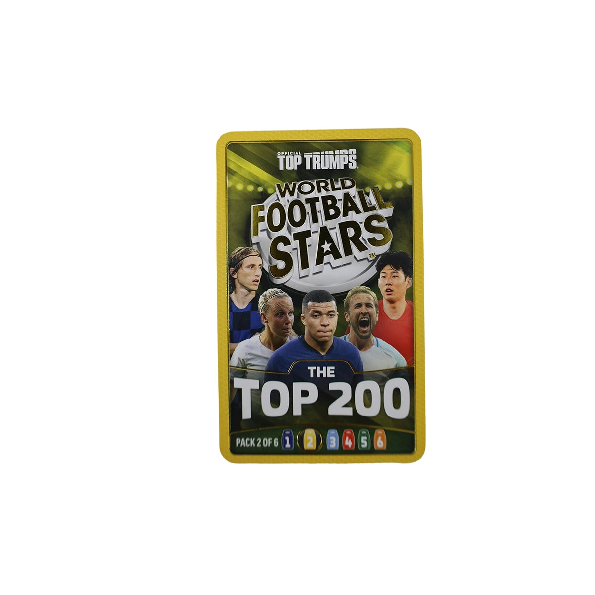 TOPTRUMPS WORLD FOOTBALL STARS 200 YELOW