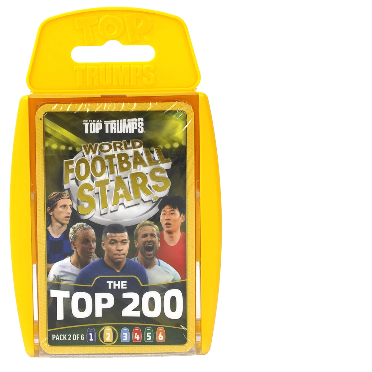 TOPTRUMPS WORLD FOOTBALL STARS 200 YELOW
