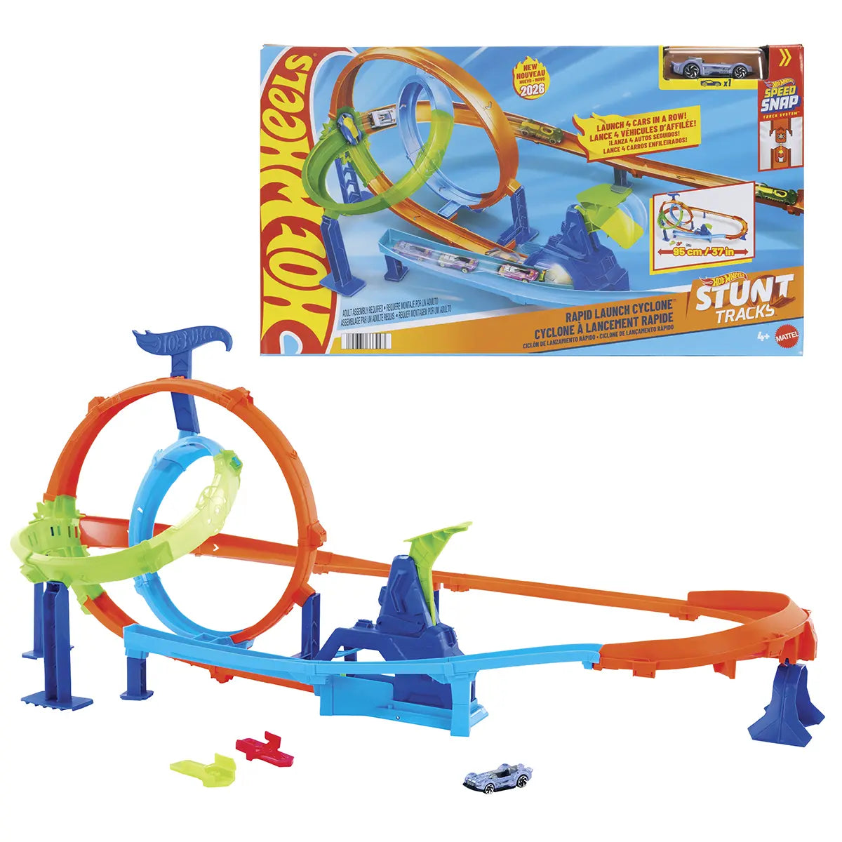 HW Stunt Tracks Double Loop Smash