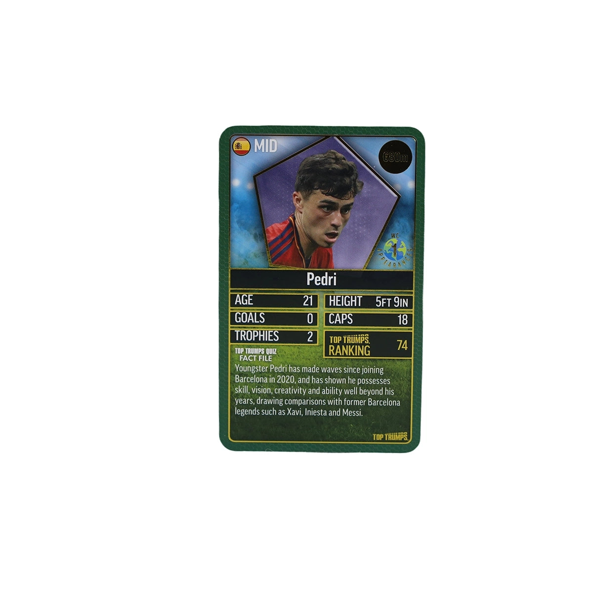 TOPTRUMPS WORLD FOOTBALL STARS 200 GREEN